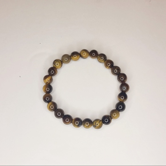 Yellow Tiger Eye Gemstone Bracelet - Picture 2 of 4
